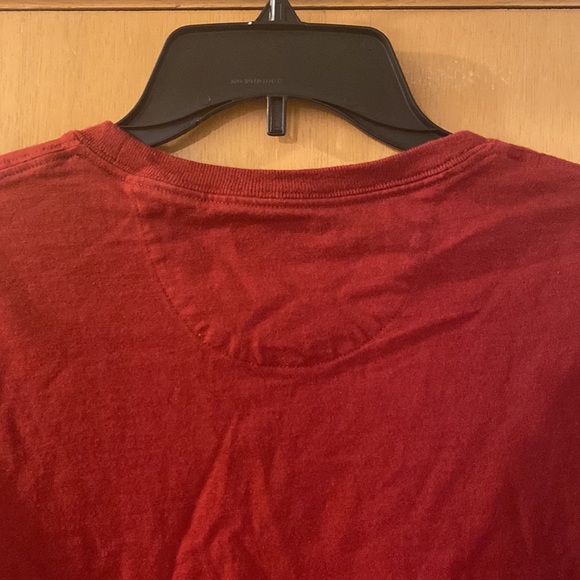 Duluth Company Men’s Logo Long Sleeve Tee T-Shirt Cotton Red Orange Large - Picture 7 of 8